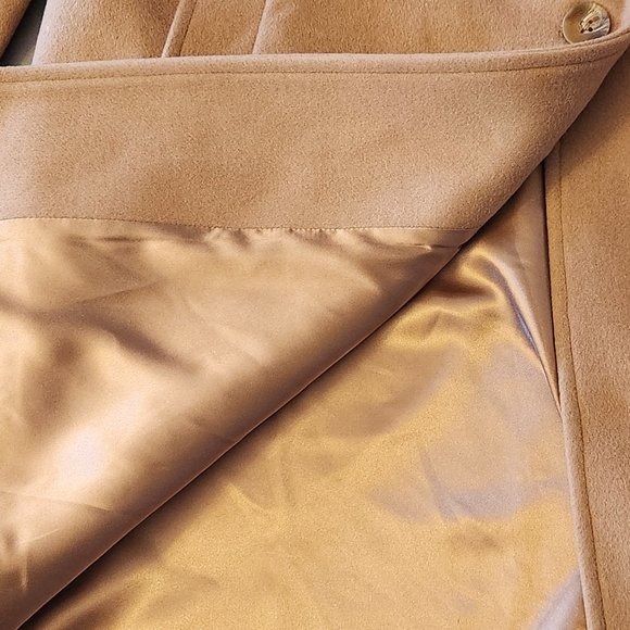 Vince Camuto - Women's Single Breasted, Wool, Jacket XXL, Color Camel , Button - Picture 6 of 8